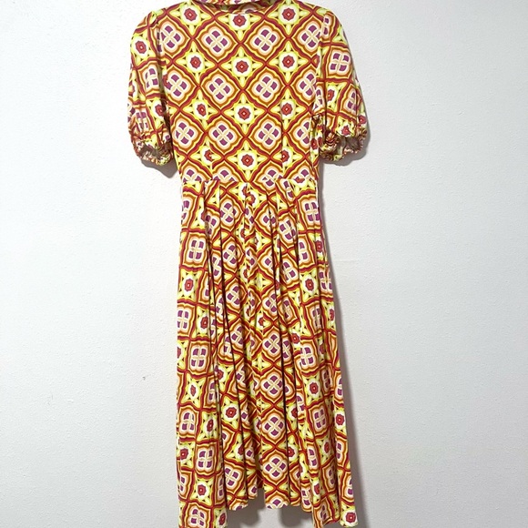 Flying Tomato High Low express yourself woven midi dress in Vibrant Yellow Small - Picture 9 of 9